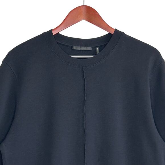 Helmut Lang Seam Detail Rib T Shirt in Black - Picture 1 of 10